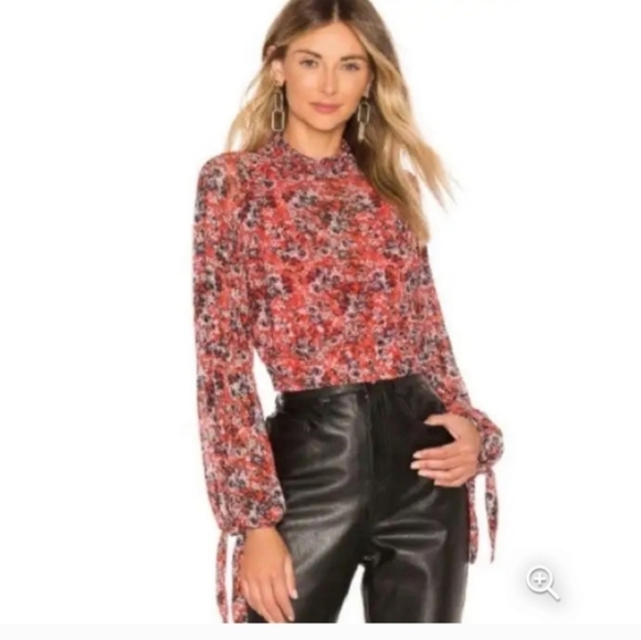 Free People Tops - Free People All Dolled Up Red Floral Top